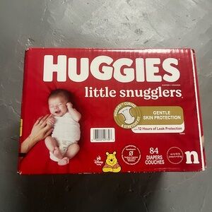 Huggies Diapers, Newborn n Size, 84 Count, Unopened - see details below
